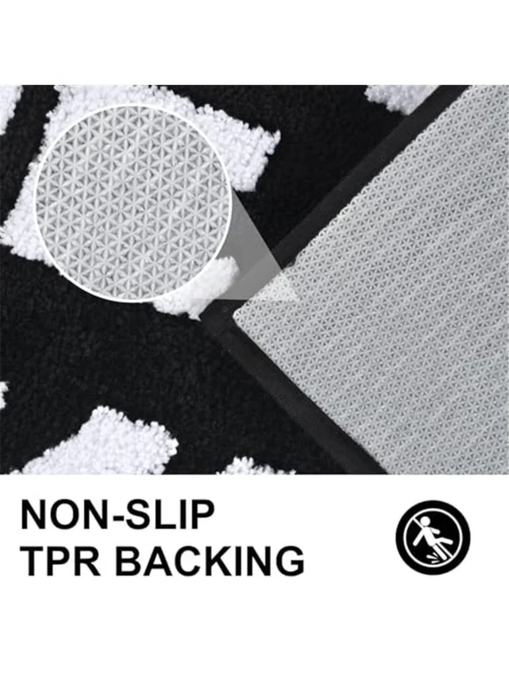 Funny Get Naked Bath Mat Black Microfiber Soft Absorbent Non Slip Rug